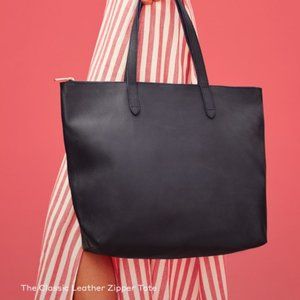 Cuyana Classic Zipper Black leather Tote - Great Condition
